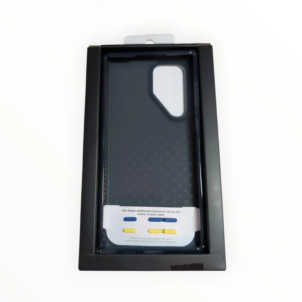 i7-O Tech21 Evo Check Case for Samsung Galaxy S22 Ultra -‎ Smokey Black